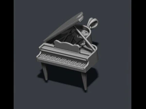 Piano pendant 3D Print Model