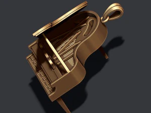 Piano pendant 3D Print Model