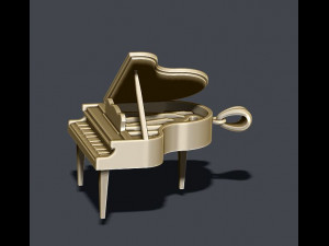Piano pendant 3D प्रिंट मॉडल
