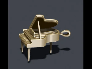 Piano pendant 3D Print Model