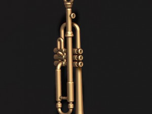 Trumpet pendant 3D Print Model