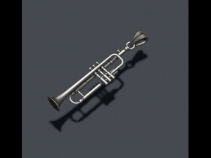 Trumpet pendant 3D Print Model