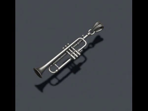Trumpet pendant 3D Print Model