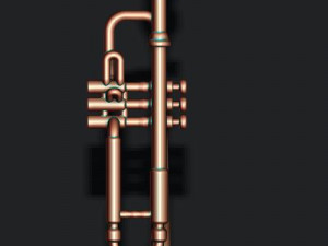 Trumpet pendant 3D Print Model
