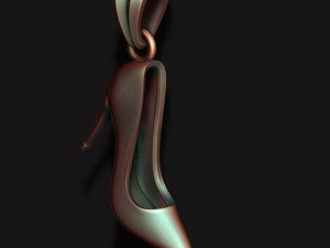 Women shoes pendant Model do druku 3D