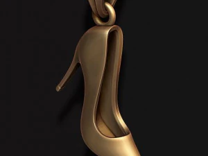 여성 신발 펜던트 3D 프린트 모델