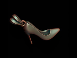 Women shoes pendant Model do druku 3D