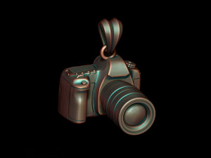 Photo camera pendant Modello di stampa 3D