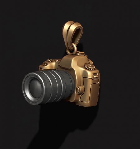 Photo camera pendant Modello di stampa 3D .c4d .max .obj .3ds .fbx .stl .blend
