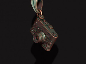 Photo camera pendant 3Dプリントモデル