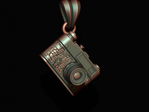 Photo camera pendant 3Dプリントモデル