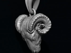 Ram pendant 3D Print Model