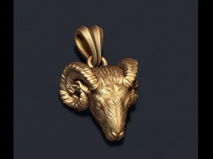 Ram pendant 3D Print Model