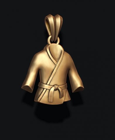 Kimono judo 3D model