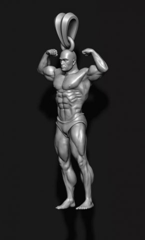 Bodybuilder pendant 3D Принт Модель .c4d .max .obj .3ds .fbx .stl .blend 