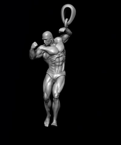 Bodybuilder pendant 3D Принт Модель .c4d .max .obj .3ds .fbx .stl .blend 