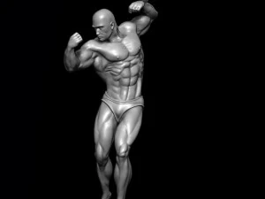 보디빌더 펜던트 3D 프린트 모델