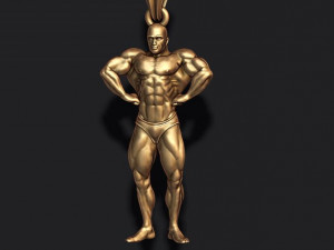 Bodybuilder pendant 3D Baskı Modeli