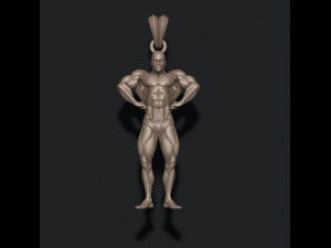 Bodybuilder pendant 3D Baskı Modeli