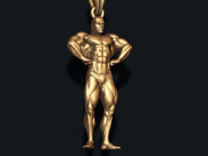 Bodybuilder pendant 3D Baskı Modeli