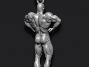 Bodybuilder pendant 3D Baskı Modeli