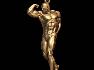 Bodybuilder pendant 3D Print Model