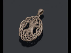 Tree of life pendant 3D Print Model