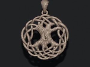 Tree of life pendant 3D Print Model