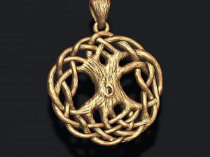 Tree of life pendant 3D Print Model