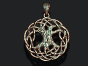 Tree of life pendant 3D Print Model