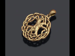 Tree of life pendant 3D Print Model