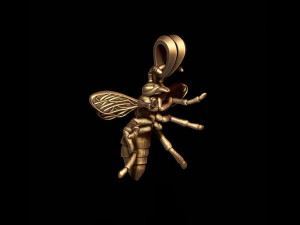 Bee pendant Model Cetak 3D