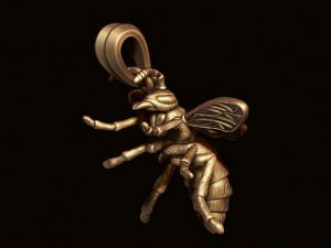 Bee pendant Model Cetak 3D