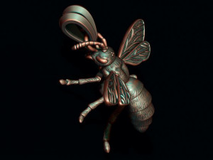 Bee pendant Model Cetak 3D