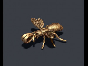 Bee pendant Model Cetak 3D