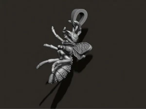 Bee pendant with diamonds 3D Print Model