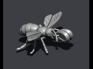 Bee pendant with enamel Model Cetak 3D