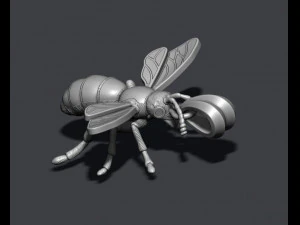 Bee pendant with enamel 3D Print Model