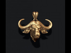 Buffalo pendant 3D Принт Модель