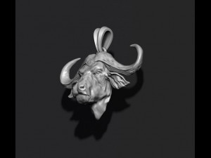 Buffalo pendant 3D Принт Модель