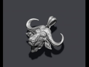 Buffalo pendant 3D Принт Модель