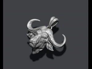Buffalo pendant 3D Print Model