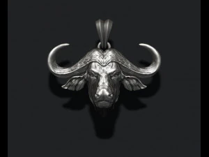 Buffalo pendant 3D Print Model