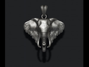 Elephant head pendant new 3D Print Model