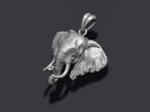 Elephant head pendant new 3D Print Model