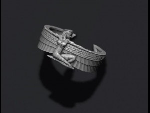 Isis ring Model Cetak 3D