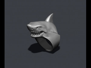 Shark ring 3D 打印模型