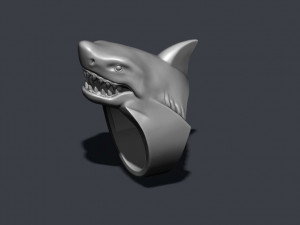 Shark ring 3D 打印模型