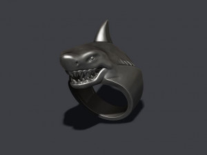 Shark ring 3D 打印模型