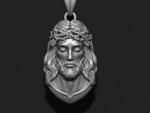 Jesus pendant v2 Modelo de Impressão 3D
